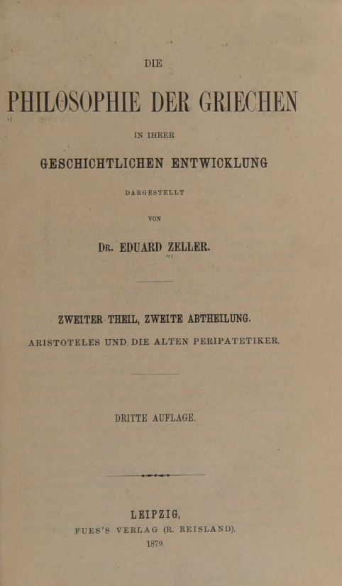 Die Philosophie der Griechen Vol.II pt.2 – Eduard Zeller